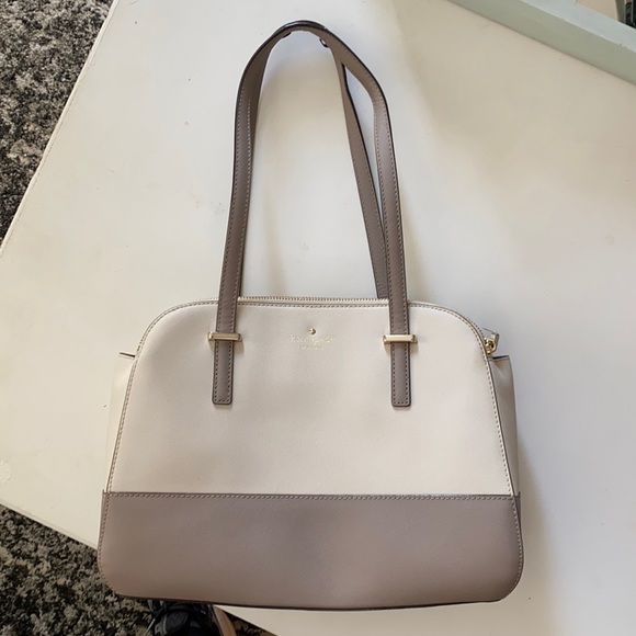 Kate Spade stone and pebble color handbag - Picture 1 of 9